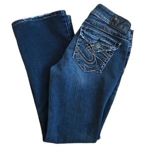 Silver Jeans Co. Suki Surplus back flap pocket stretch denim size 28x30